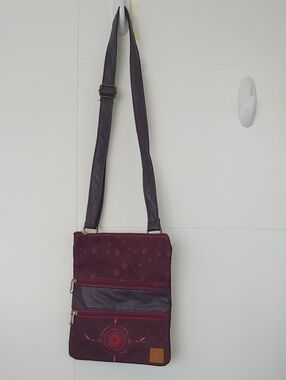 Purple Crossbody Bag with Adjustable Strap